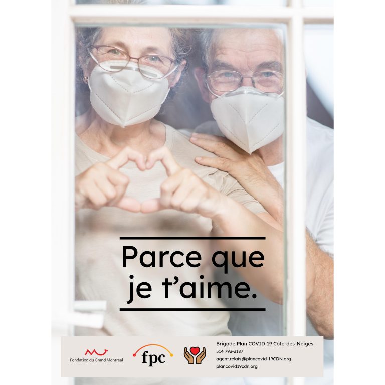 Affiche de prévention par le Plan local d'action CDN