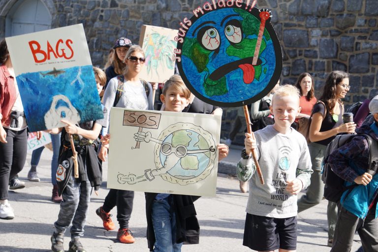 Manifestation pour le climat à Montréal le 27 septembre 2019