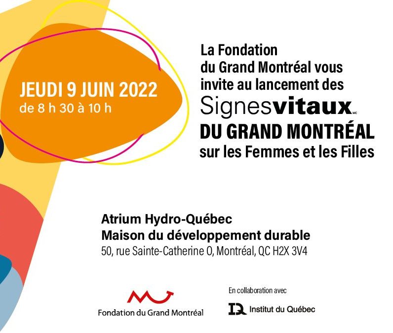Signes vitaux 2022 Femmes et filles Grand Montréal